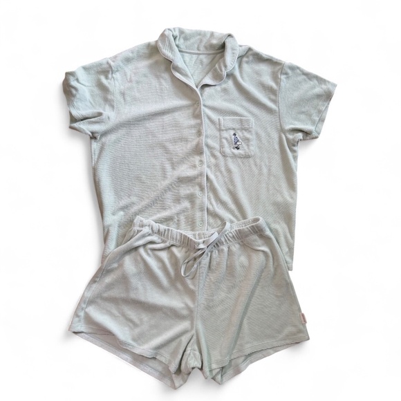 Cozy Uniqlo Pajama Set in Light Green szM - Picture 1 of 3